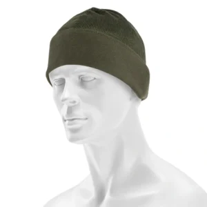 Oryginalna czapka zimowa Wojska Polskiego wzór 420Z-MON w kolorze zielonym, dwustronna, materiał 50% wełna 50% akryl z podszewką z polaru, produkcja MON Polska, 50g